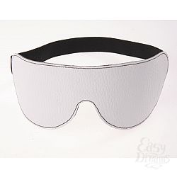 Белая кожаная маска на глаза Белая кожаная маска на глаза