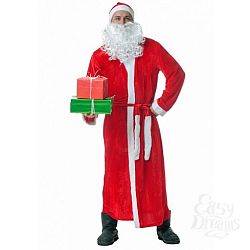 Настоящий костюм Деда Мороза красный 03418OS Настоящий костюм Деда Мороза красный 03418OS