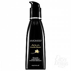 Лубрикант со вкусом ванильных бобов WICKED AQUA Vanilla Bean 60 мл Лубрикант со вкусом ванильных бобов WICKED AQUA Vanilla Bean 60 мл