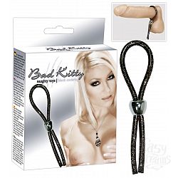 Чёрное эрекционное лассо Bad Kitty Ring   Чёрное эрекционное лассо Bad Kitty Ring