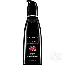 Лубрикант со вкусом граната Wicked Aqua Pomegranate - 60 мл. Лубрикант со вкусом граната Wicked Aqua Pomegranate - 60 мл.