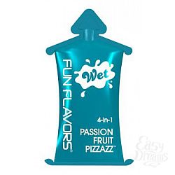 Разогревающий лубрикант Fun Flavors 4-in-1 Passion Fruit Pizzazz с ароматом маракуйи - 10 мл. Разогревающий лубрикант Fun Flavors 4-in-1 Passion Fruit Pizzazz с ароматом маракуйи - 10 мл.