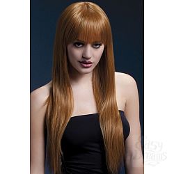 Рыжий парик с длинными прямыми волосами Jessica Рыжий парик с длинными прямыми волосами Jessica