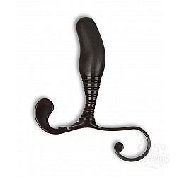 Чёрный массажер простаты с дополнительными отростками - 10 см. Чёрный массажер простаты с дополнительными отростками - 10 см.