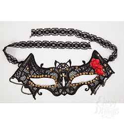 Маска летучая мышь со стразами 47317-MM, Черный Маска летучая мышь со стразами 47317-MM, Черный