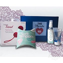 Набор для тренировки интимных мышц The Pleasure Box с красными вагинальными шариками Набор для тренировки интимных мышц The Pleasure Box с красными вагинальными шариками