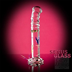 Изогнутый стеклянный фаллос (Sexus-glass 912011) Изогнутый стеклянный фаллос (Sexus-glass 912011)
