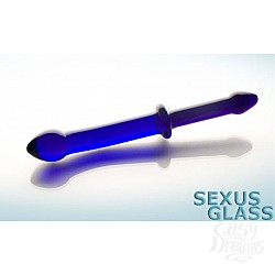 Гладкий анальный фаллос синего цвета (Sexus-glass 912098) Гладкий анальный фаллос синего цвета (Sexus-glass 912098)