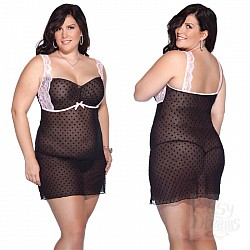 Полька-дот приталенная 1933black OS / XL CQ Полька-дот приталенная 1933black OS / XL CQ