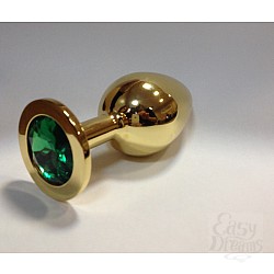  �������� ������ Butt Plug Gold Large Green
