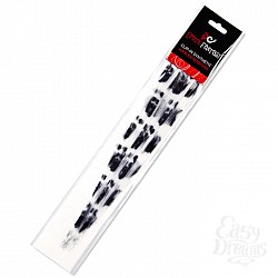 Черно-белые CLIP-IN локоны с принтом панды EF-CH10 Черно-белые CLIP-IN локоны с принтом панды EF-CH10