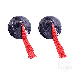 Черно-красные пэстисы с пайетками YTS-7BLK (150) Черно-красные пэстисы с пайетками YTS-7BLK (150)