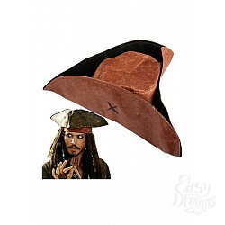 Пиратская шляпа коричневая 02508OS Пиратская шляпа коричневая 02508OS