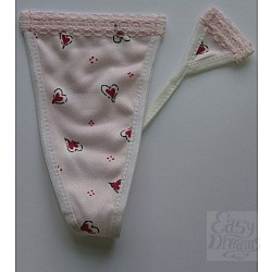 Трусики на липучке. Розовые в сердечко., L Трусики на липучке. Розовые в сердечко., L