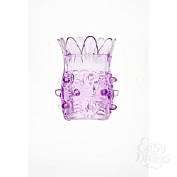 Фиолетовая насадка на фаллос с шипами в виде ананаса Фиолетовая насадка на фаллос с шипами в виде ананаса