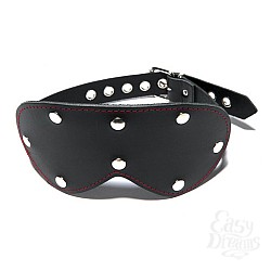 Кожаная маска на глаза с фурнитурой 1017XO Кожаная маска на глаза с фурнитурой 1017XO