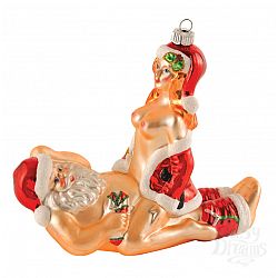 Новогодняя игрушка "Санта и наездница" Новогодняя игрушка "Санта и наездница"