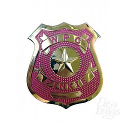 Значок Police Badge pink Значок Police Badge pink