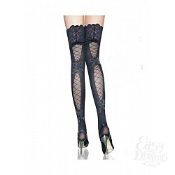 Чулки черные c фигурным вырезом сзади Чулки черные c фигурным вырезом сзади